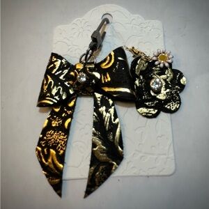 Genuine leather purse charms/keyring